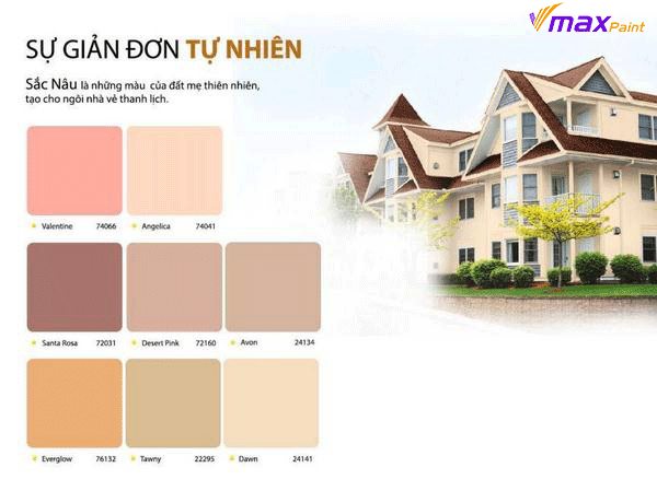 bảng màu sơn ngoại thất