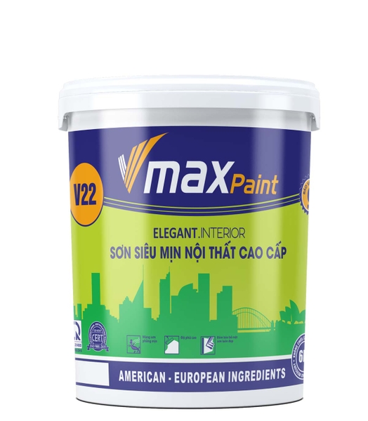 Sơn siêu mịn nội thất cao cấp - VMAX V22